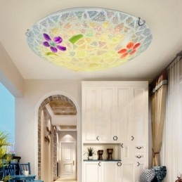 Rustik Lodge Integreret Flush Mount Light