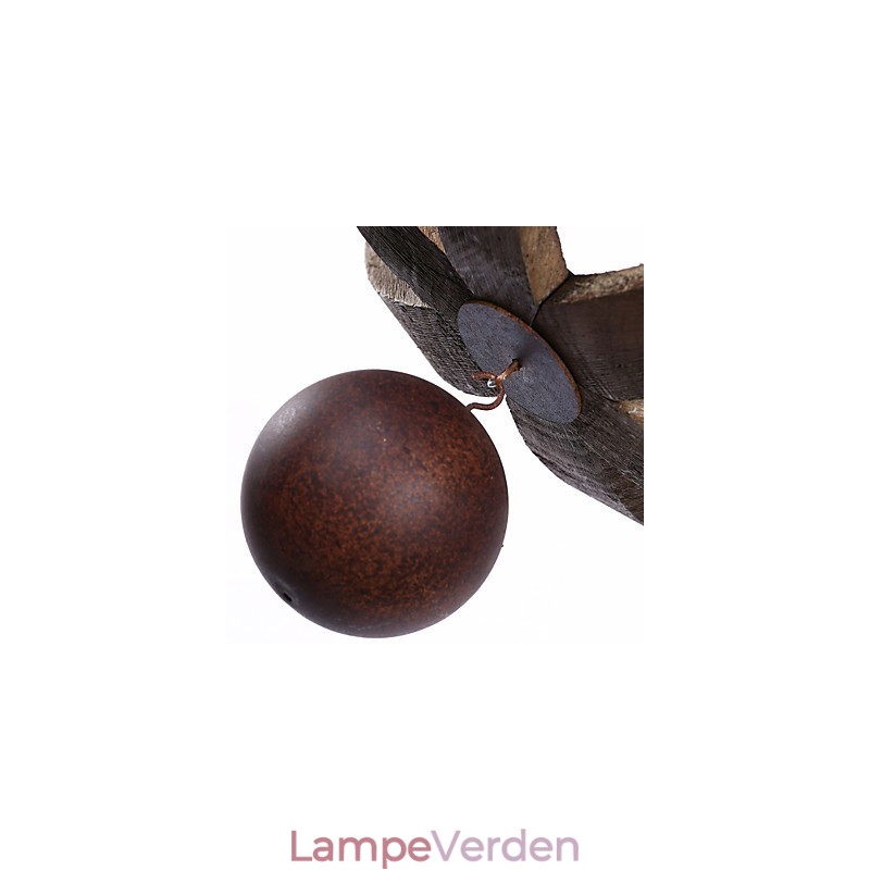 Vintage amerikansk rustik træ vedhæng Winerel lysekrone Lampe Liviing og Lampe