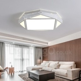 Moderne moderne integreret metal flush Mount Light