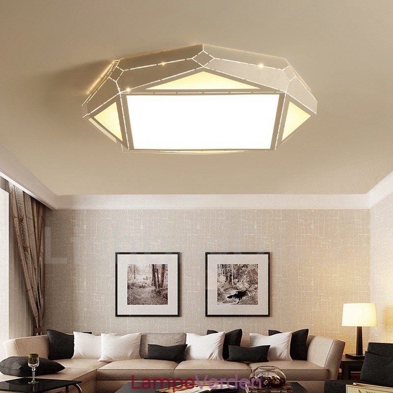 Moderne moderne integreret metal flush Mount Light