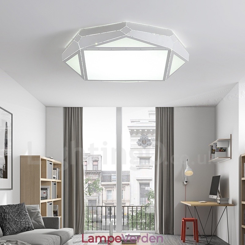 Moderne moderne integreret metal flush Mount Light