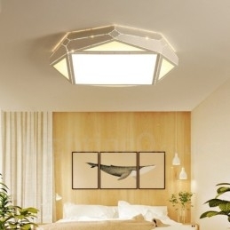Moderne moderne integreret metal flush Mount Light