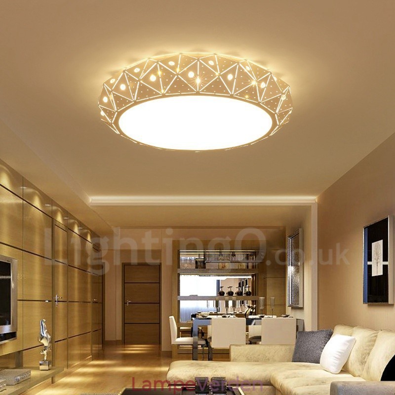 Moderne moderne integreret metal flush Mount Light