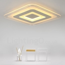 Moderne moderne integreret metal flush Mount Light