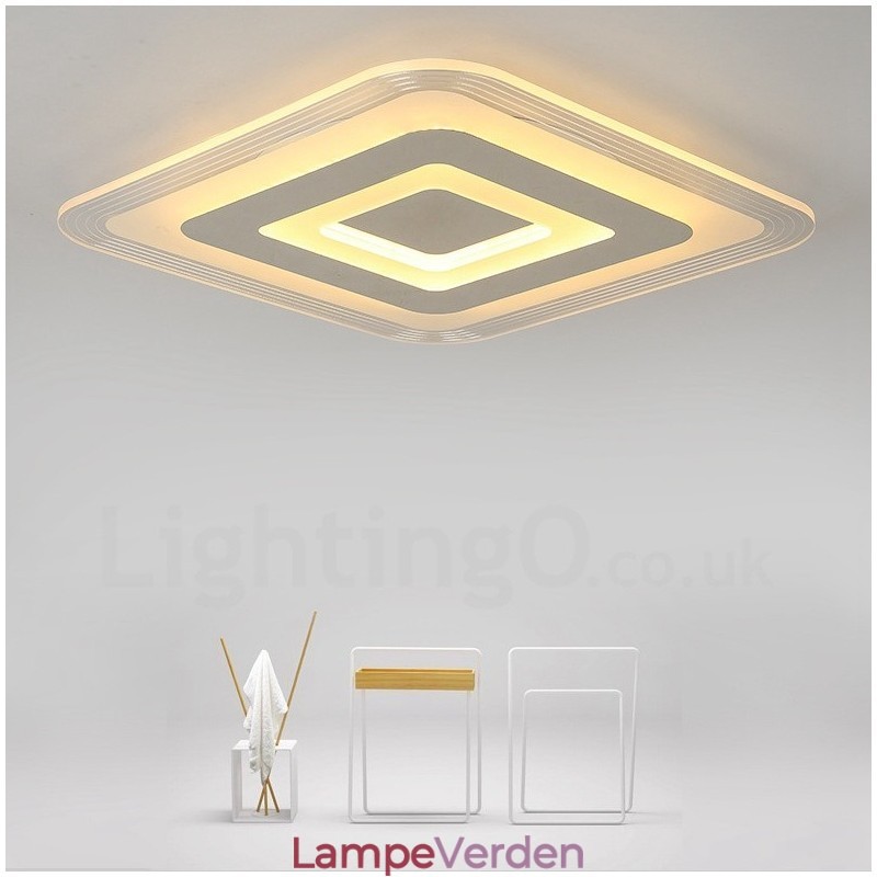 Moderne moderne integreret metal flush Mount Light