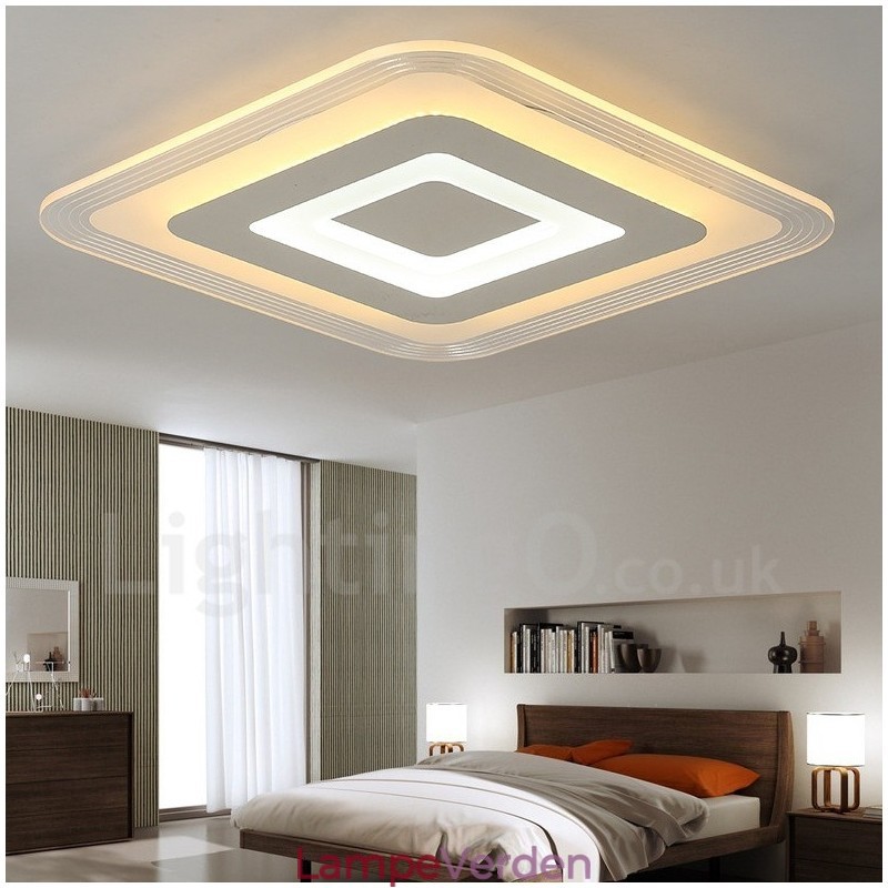 Moderne moderne integreret metal flush Mount Light