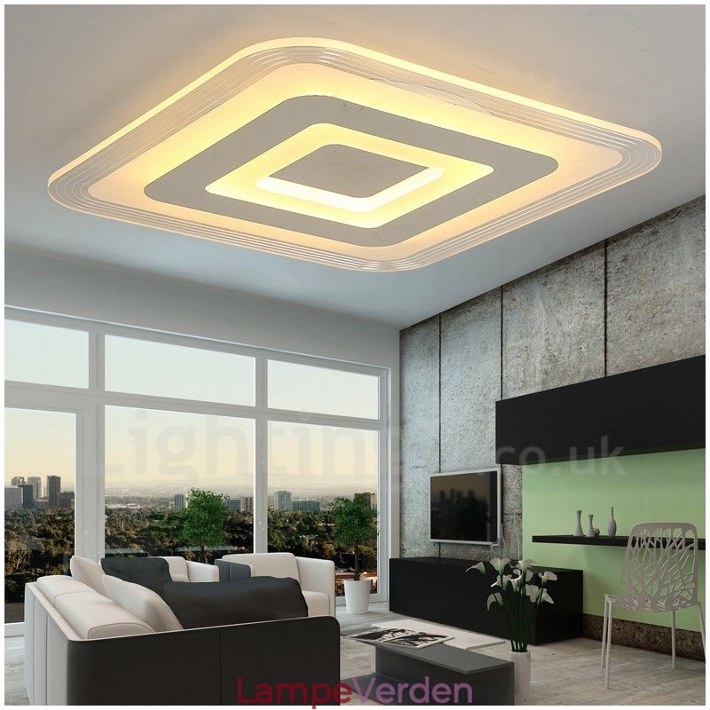 Moderne moderne integreret metal flush Mount Light