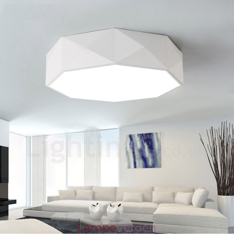Moderne moderne integreret metal flush Mount Light