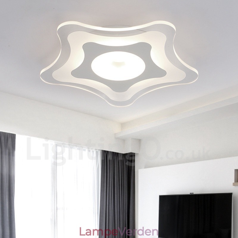 Moderne moderne integreret metal flush Mount Light