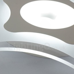 Moderne moderne integreret metal flush Mount Light
