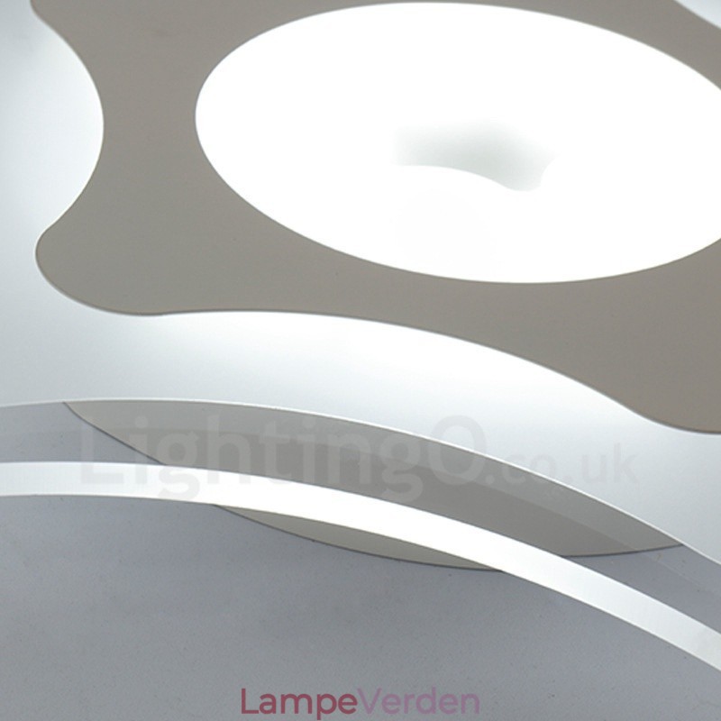 Moderne moderne integreret metal flush Mount Light