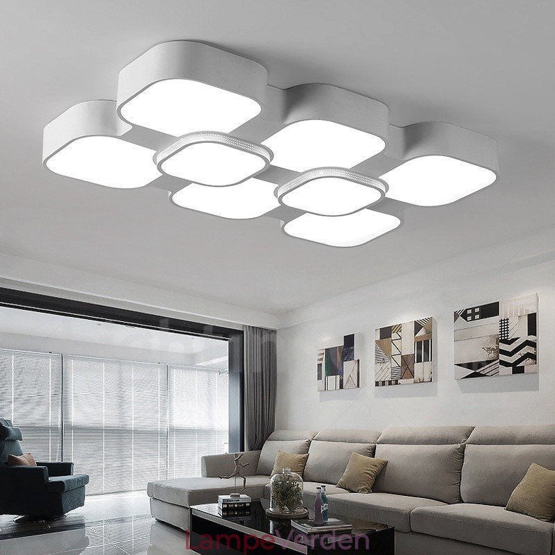 Moderne moderne integreret metal flush Mount Light