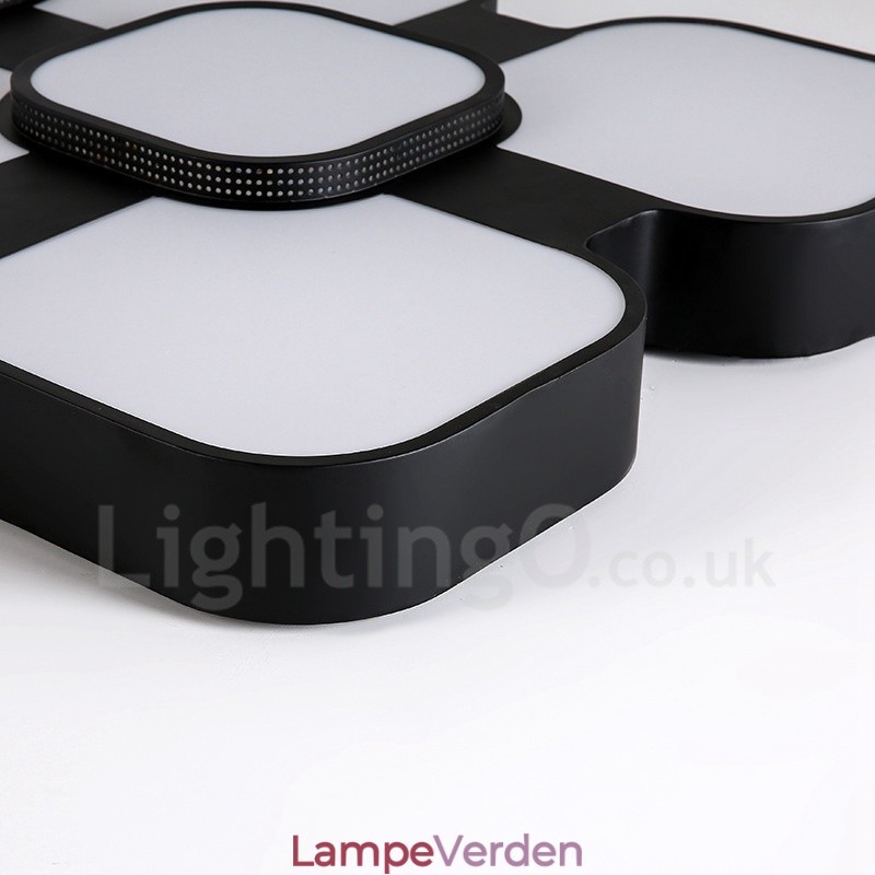 Moderne moderne integreret metal flush Mount Light