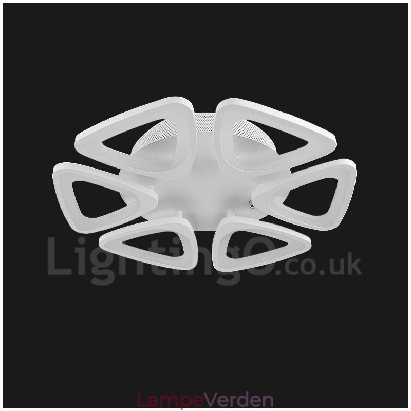 6 Lys Moderne Moderne Integreret Flush Mount Light