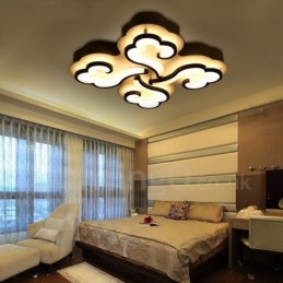 4 Lys Moderne Moderne Integreret Flush Mount Light