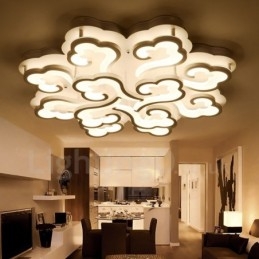 12 Lys Moderne Moderne Integreret Flush Mount Light