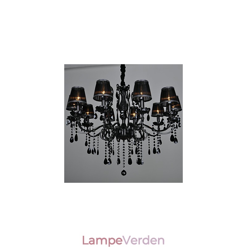 Lysekrone Crystal Modern Contemporary Crystal 10 Light Metal