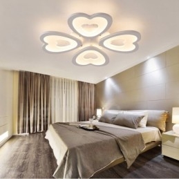 4 Lys Moderne Moderne Integreret Flush Mount Light