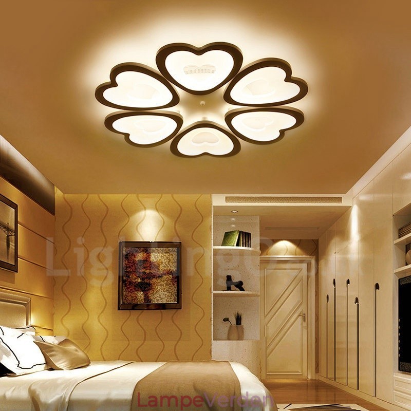 6 Lys Moderne Moderne Integreret Flush Mount Light