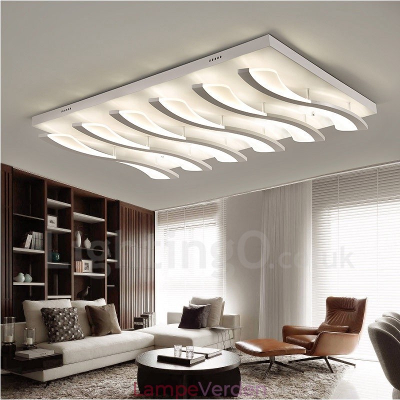 6 Lys Moderne Moderne Integreret Flush Mount Light