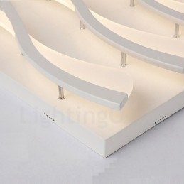 6 Lys Moderne Moderne Integreret Flush Mount Light