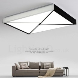 Moderne moderne integreret metal flush Mount Light