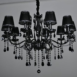 Lysekrone Crystal Modern Contemporary Crystal 10 Light Metal