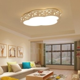 Moderne moderne integreret metal flush Mount Light