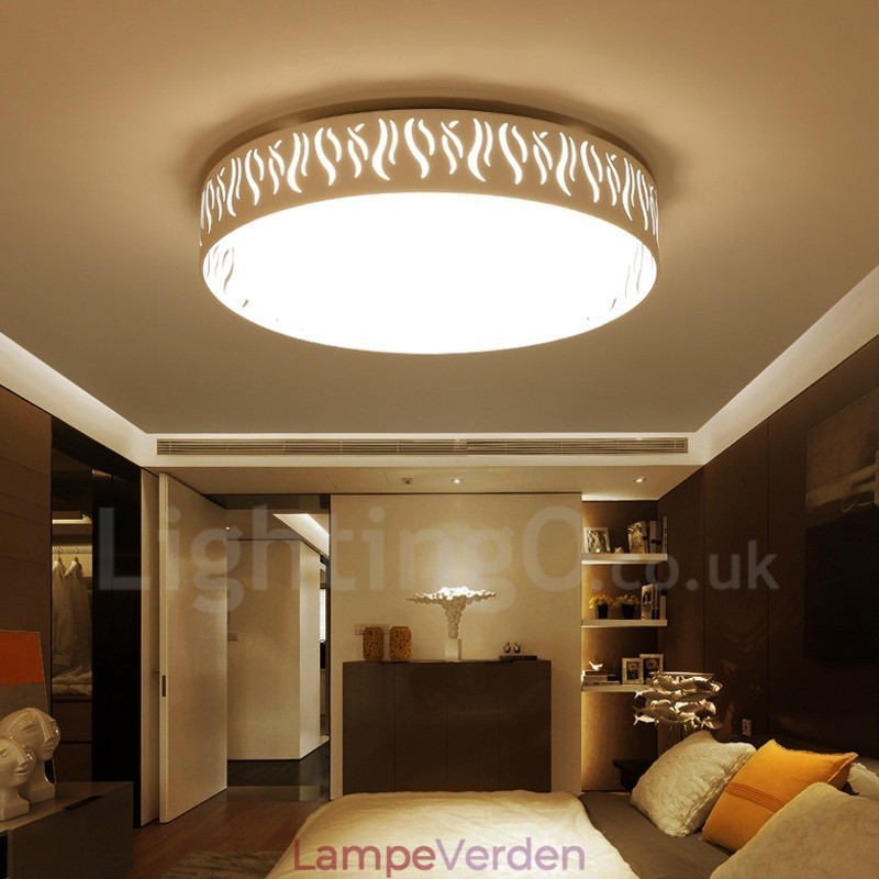 Moderne moderne integreret metal flush Mount Light