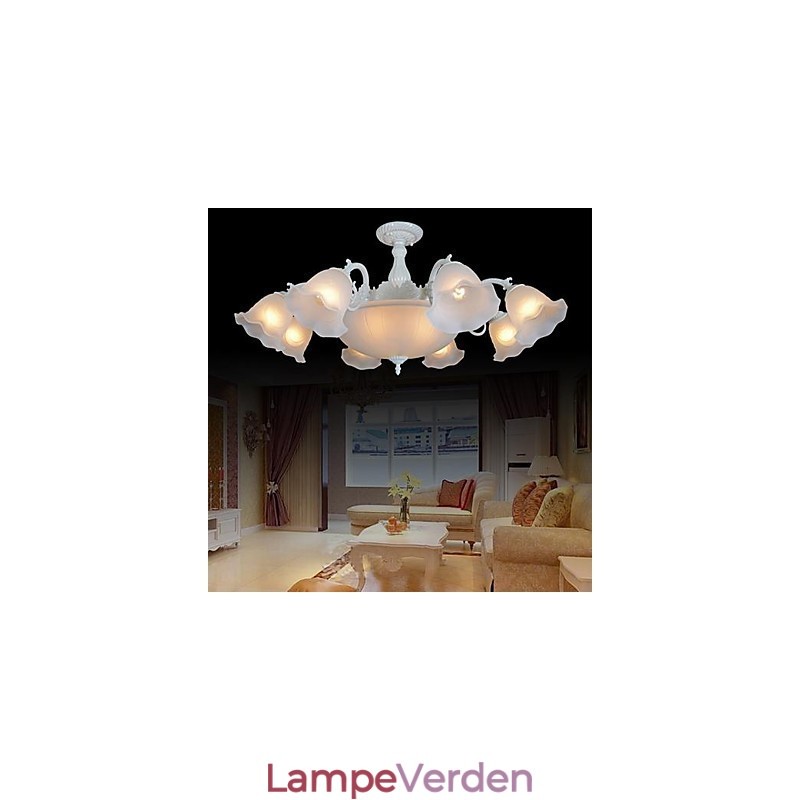 Flush Mount White European Retro Classic