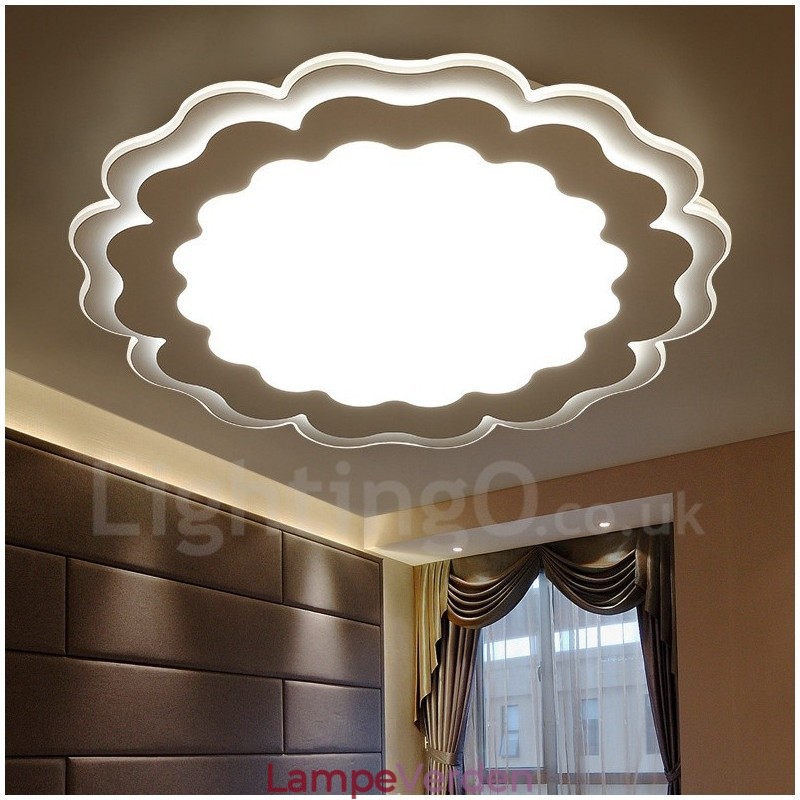 Moderne moderne integreret metal flush Mount Light