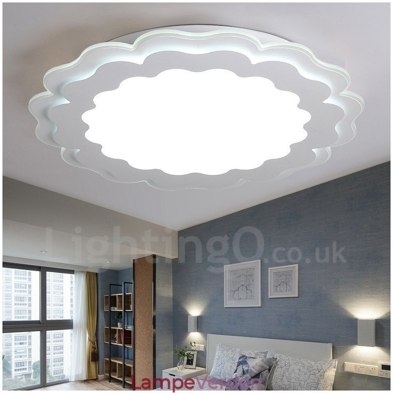 Moderne moderne integreret metal flush Mount Light