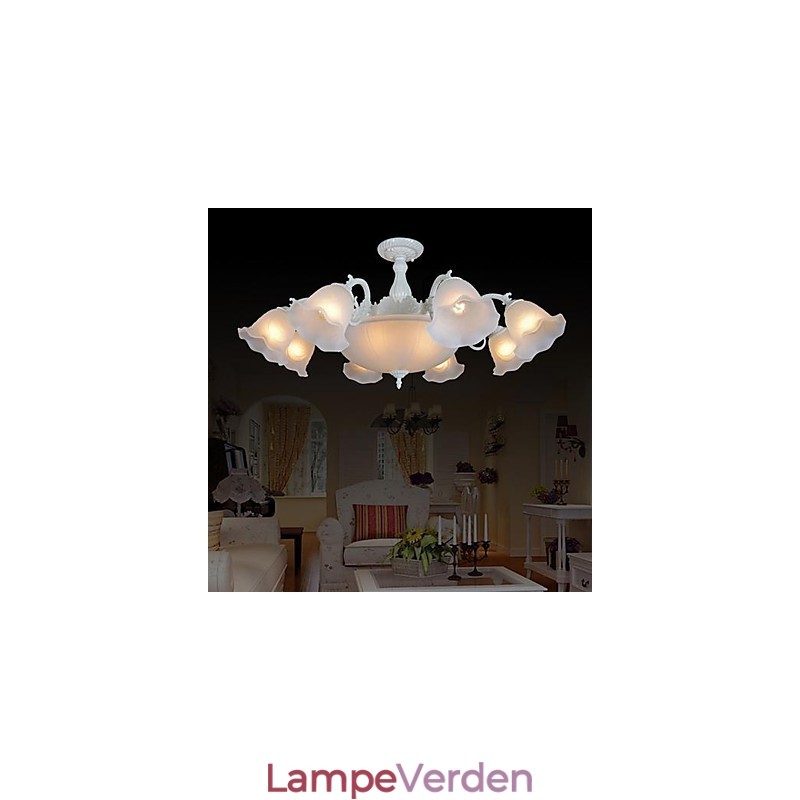 Flush Mount White European Retro Classic