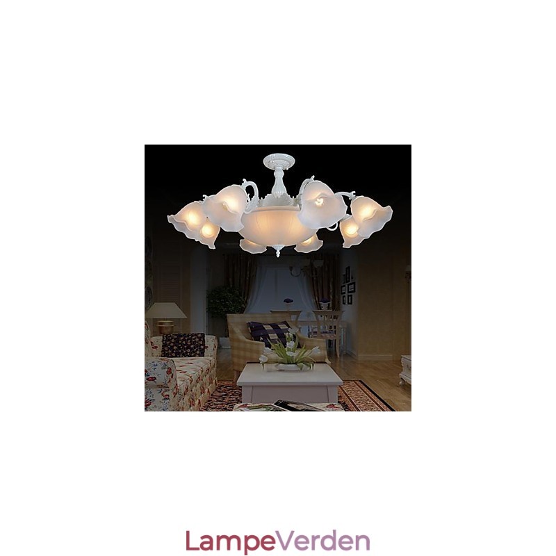 Flush Mount White European Retro Classic
