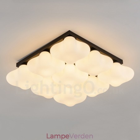 9 Light Rustic Lodge Integreret Flush Mount Light 9 Light Rustic Lodge Integreret Flush Mount Light