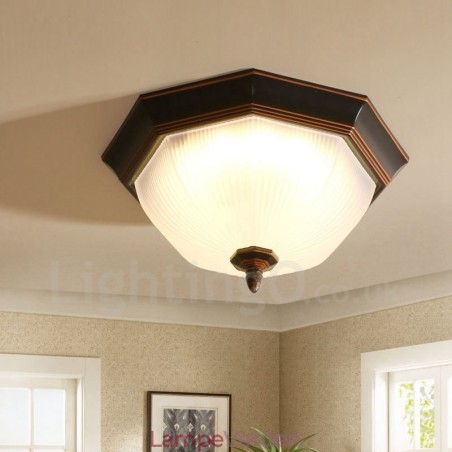 Rustik Lodge Integreret Flush Mount Light Rustik Lodge Integreret Flush Mount Light