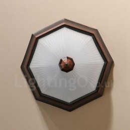 Rustik Lodge Integreret Flush Mount Light