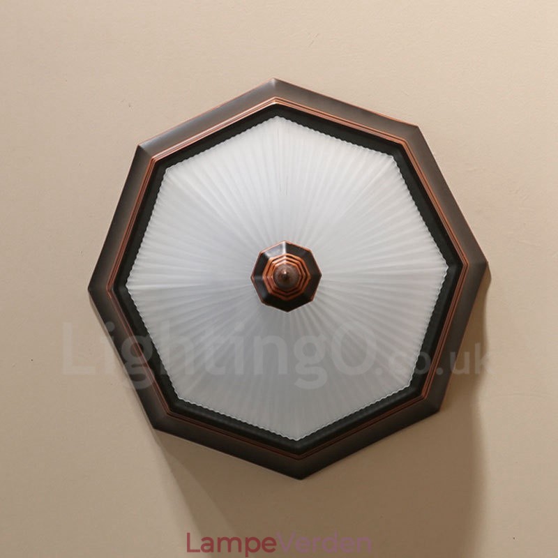 Rustik Lodge Integreret Flush Mount Light