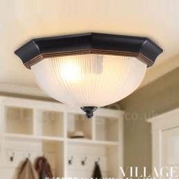 Rustik Lodge Integreret Flush Mount Light