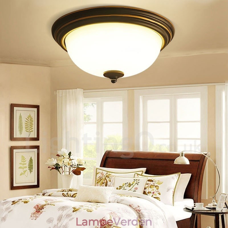 Rustik Lodge Integreret Flush Mount Light