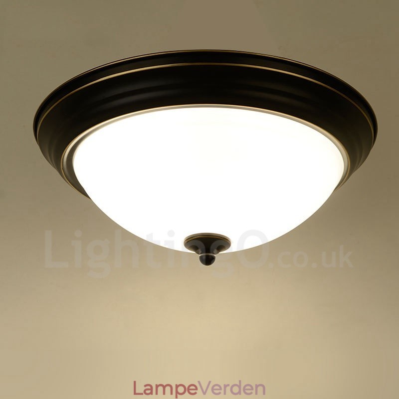 Rustik Lodge Integreret Flush Mount Light
