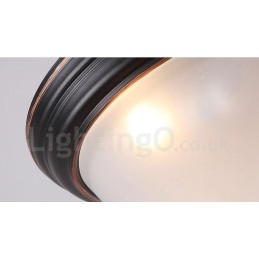 Rustik Lodge Integreret Flush Mount Light