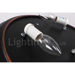 Rustik Lodge Integreret Flush Mount Light