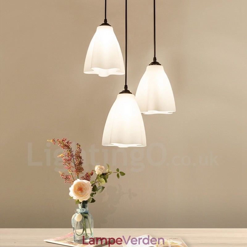 3 lys Traditionel klassisk integreret metal pendel