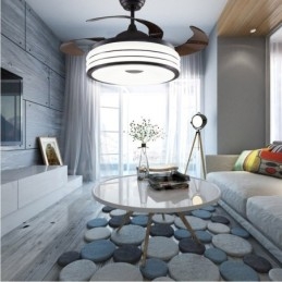 Moderne moderne usynlige loftsventilatorer