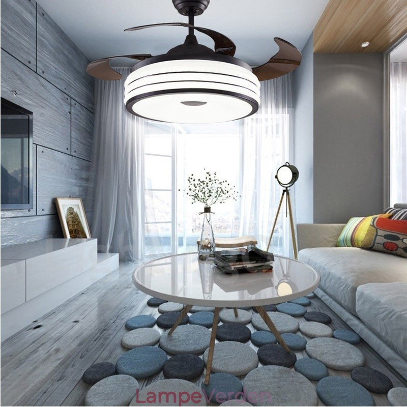 Moderne moderne usynlige loftsventilatorer