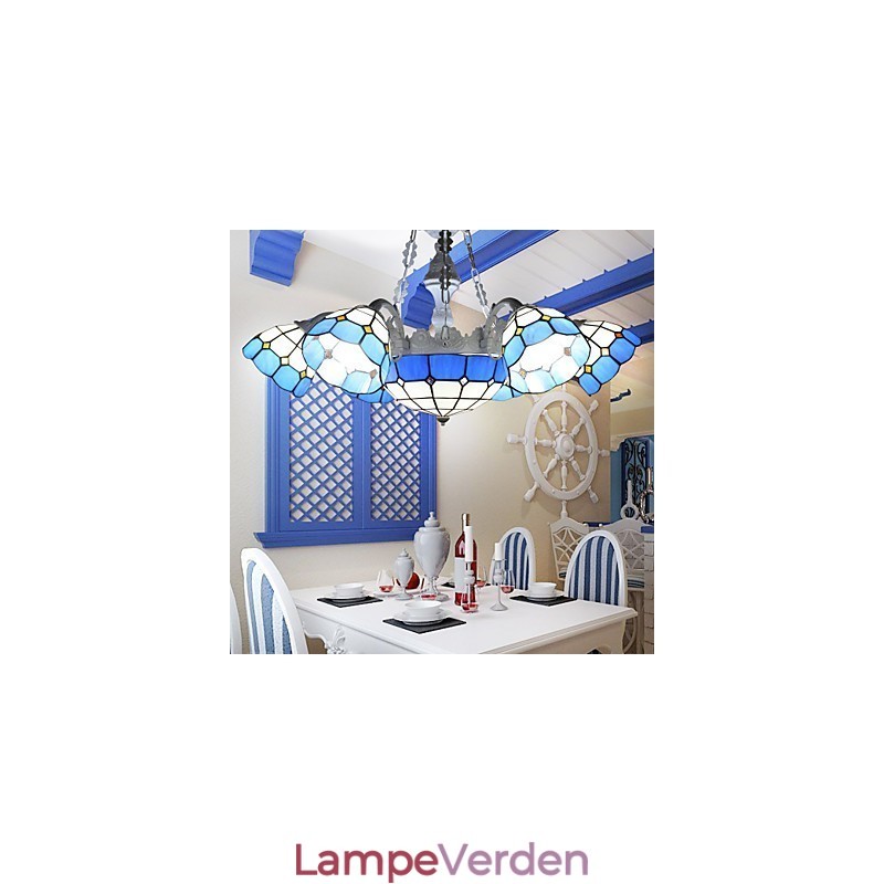 Middelhavet Landligt Sidder Kreativ 6 + 1 pandelamper og lanterner