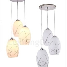 3 lys moderne moderne integreret metal pendel