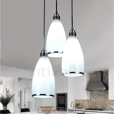 3 lys moderne moderne integreret metal pendel