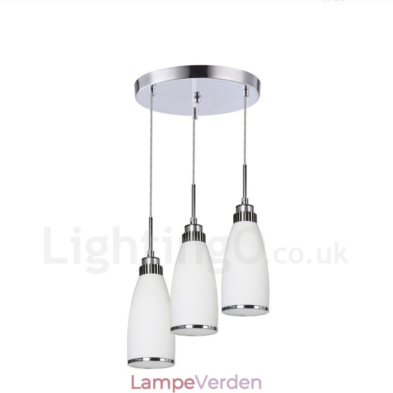 3 lys moderne moderne integreret metal pendel